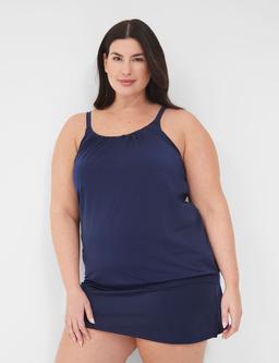 No-Wire Blouson Tankini Top