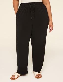 Matte Jersey Pull-On Ankle Pant