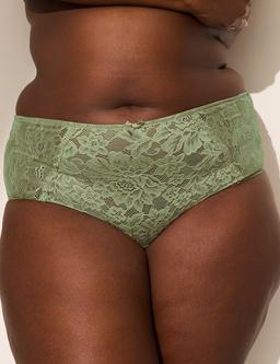 Allover Lace Cheeky Brief Strappy-Back Panty