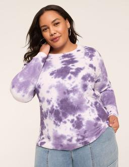 Tie Dye Crew-Neck Sweatshirt