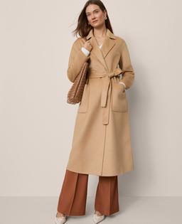 Belted Notch Collar Coat
