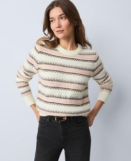 Weekend Collection Relaxed Fair Isle Sweater