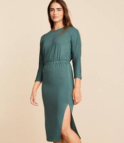 Lou & Grey Signaturesoft 3/4 Sleeve Column Dress