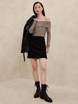 Off-Shoulder Sparkle Top