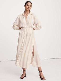 Gauze Shirt Dress