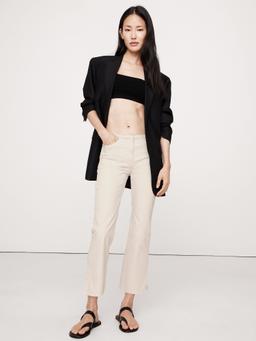 Mid-Rise Cotton Capri