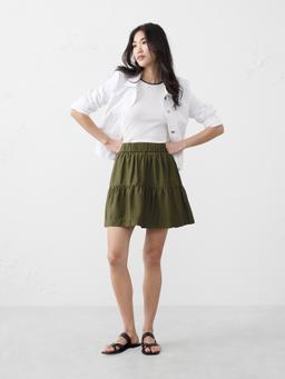 Tiered Mini Skirt