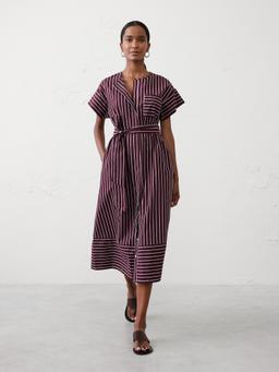 Belted Midi Shirtdress