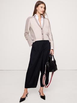 Cashmere Mixed-Stitch Cardigan