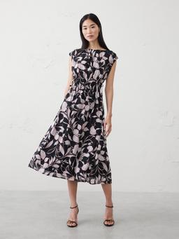 Side-Tied Midi Dress