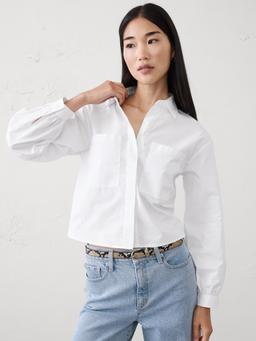 Cropped Double Pocket Shirt