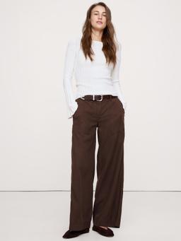 Super-Soft Soma Mid-Rise Wide-Leg Pant