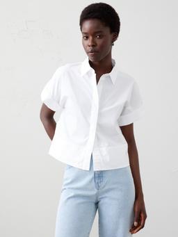 Boxy Poplin Shirt