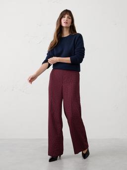 Hayden Wide-Leg Satin Pant