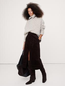 Corduroy Midi Skirt