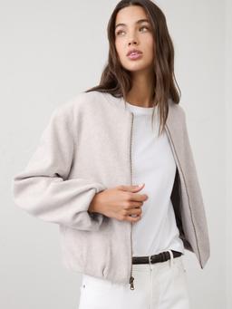 Brushed Bomber Jacket