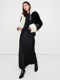 Hammered Satin Maxi Skirt