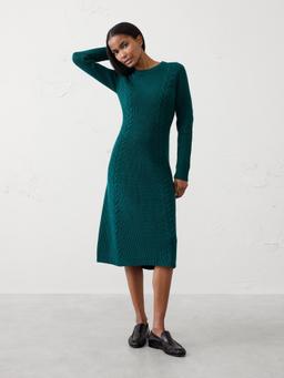 Cable Midi Sweater Dress