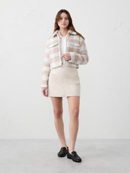 Vegan Leather Mini Skirt