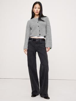 Curly Merino-Blend Cardigan