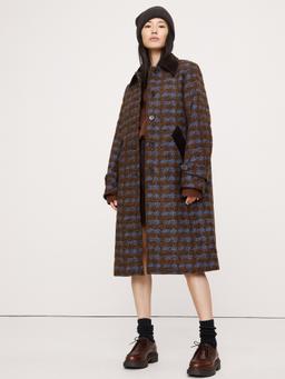 Italian Jacquard Overcoat