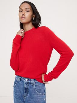Lightweight Cashmere Crew-Neck Sweater