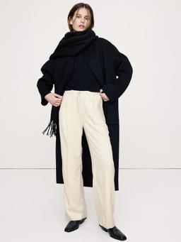 Mid-Rise Wide-Leg Drapey TENCEL™ Pull-On Pant