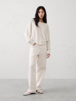 Sequin Boatneck Pullover Sweater