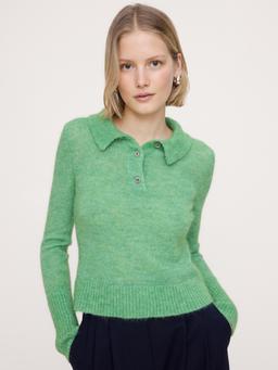Italian Alpaca-Blend Sweater Polo