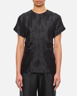 Loulou Studio Fitted Short-sleeved Blouse