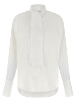 (nude) Lavallière Collar Shirt