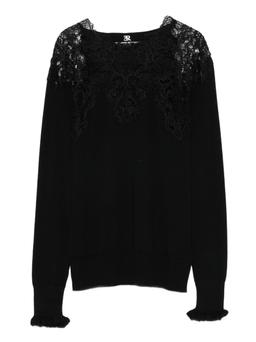 Ermanno Scervino Lace Wool Sweater