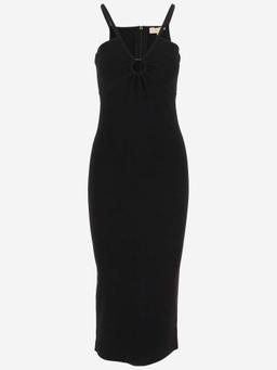 Viscose Blend Longuette Dress Michael Kors