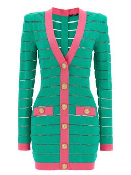 Balmain Two-tone Knit Dress