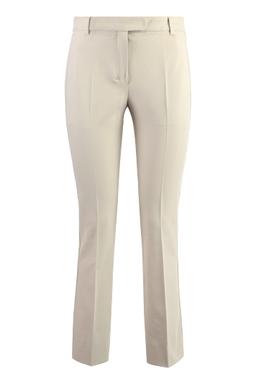 'S Max Mara Stretch Viscose Trousers With Flared Hem