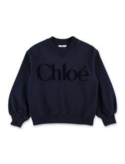 Chloé Kids Velvet Logo Sweatshirt
