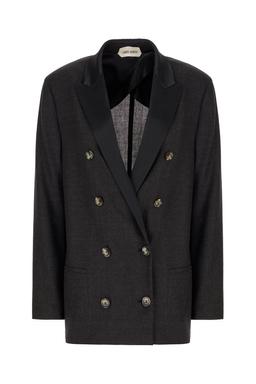 Alberta Ferretti Slate Wool Blazer