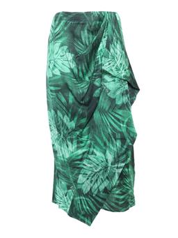 Ermanno Ermanno Scervino Foresta Green Sarong Skirt