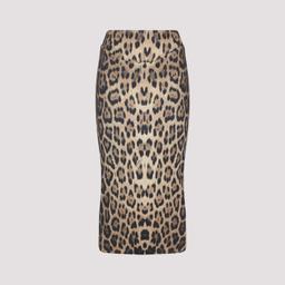Roberto Cavalli Polyester Midi Skirt