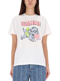 Ganni puppy T-shirt
