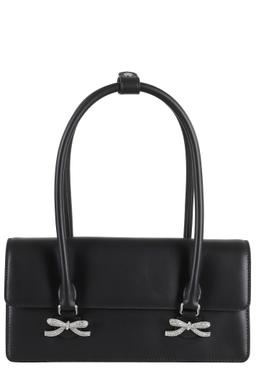self-portrait Black Soft Leather Shoulder Bag