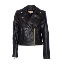 Michael Kors Collection Leather Moto Jacket