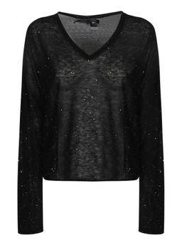 Pinko Black Velvet Sweater