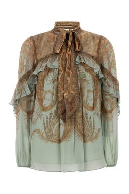 Zimmermann Printed Crepe Memento Blouse