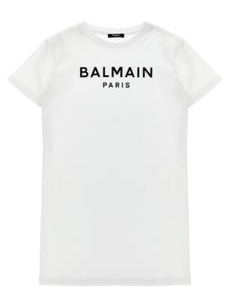 Balmain Embossed Logo Dress