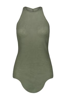 Rick Owens Round Neck Ribbed Tank Top