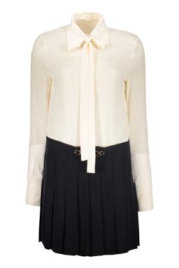 Valentino Garavani Elegant Dress With Knot And Sophisticated Contrast