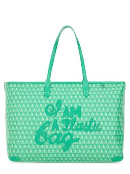 Anya Hindmarch Tote Bag With i Am A Plastic Bag Pattern