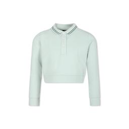 Colmar Green Crop Polo Shirt For Girl With Logo