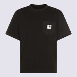 Sacai Black Cotton T-shirt
